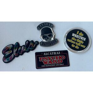 Vintage MIXED Lot of 4 Fridge Magnets Random Saying Themes (READ-SEE PHOTOS)